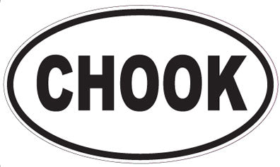 CHOOK - Oval Magnet