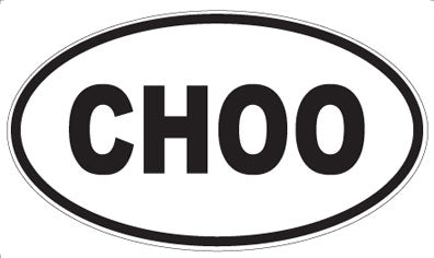 CHOO - Oval Magnet