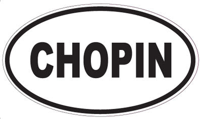 CHOPIN - Oval Sticker