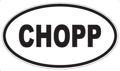 CHOPP - Oval Magnet