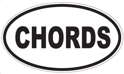 CHORDS - Oval Sticker