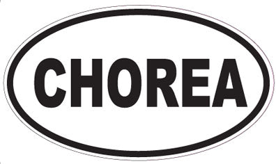 CHOREA - Oval Sticker