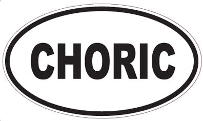 CHORIC - Oval Sticker