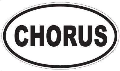 CHORUS - Oval Sticker