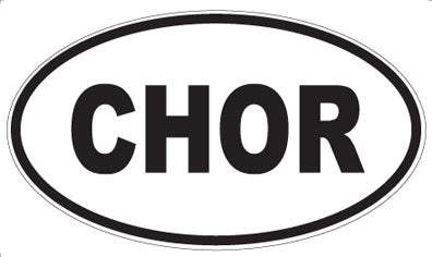 CHOR - Oval Magnet