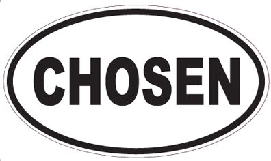 CHOSEN - Oval Sticker