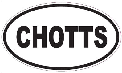 CHOTTS - Oval Sticker