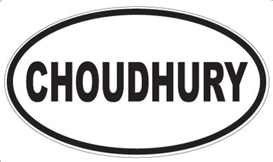 CHOUDHURY - Oval Magnet