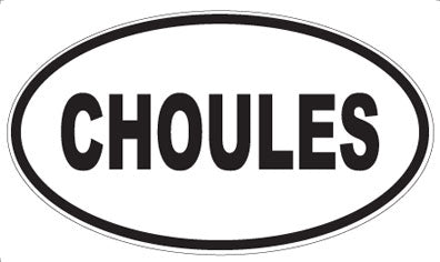 CHOULES - Oval Magnet