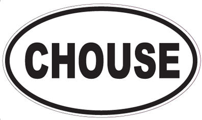 CHOUSE - Oval Sticker
