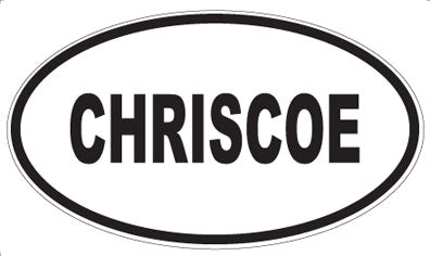 CHRISCOE - Oval Magnet