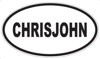 CHRISJOHN - Oval Magnet