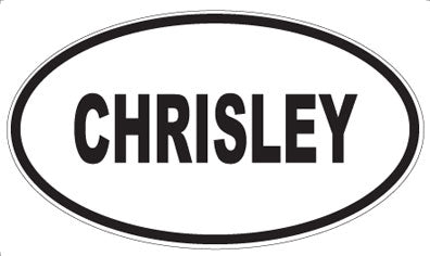 CHRISLEY - Oval Magnet