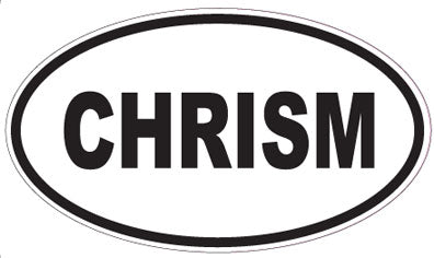 CHRISM - Oval Sticker