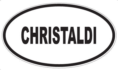 CHRISTALDI - Oval Magnet