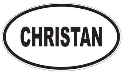 CHRISTAN - Oval Magnet