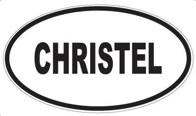 CHRISTEL - Oval Magnet