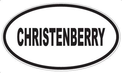 CHRISTENBERRY - Oval Magnet