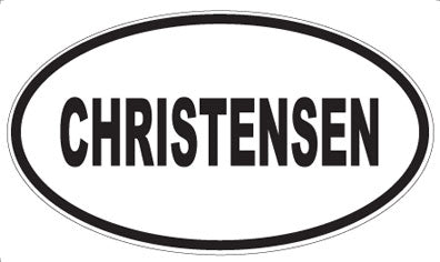 CHRISTENSEN - Oval Magnet