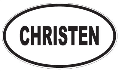 CHRISTEN - Oval Magnet