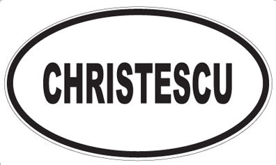 CHRISTESCU - Oval Magnet