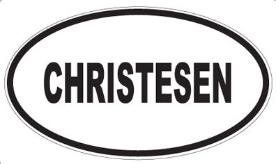 CHRISTESEN - Oval Magnet