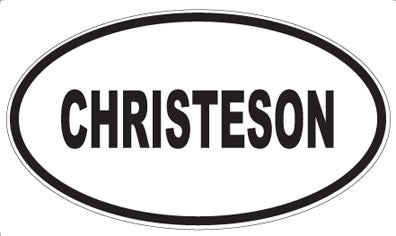CHRISTESON - Oval Magnet