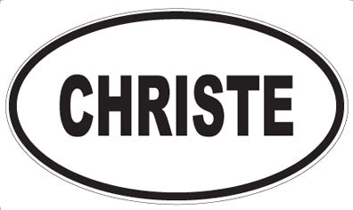 CHRISTE - Oval Magnet