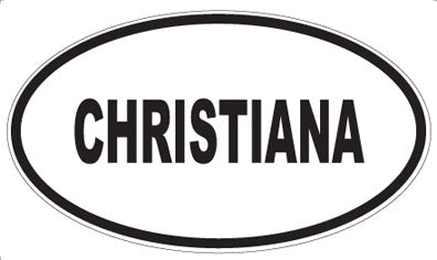 CHRISTIANA - Oval Magnet