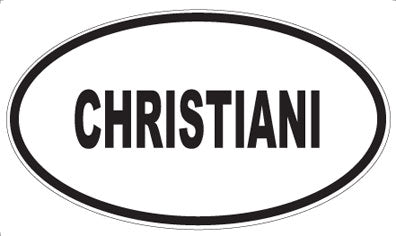 CHRISTIANI - Oval Magnet