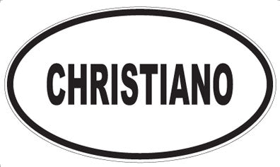 CHRISTIANO - Oval Magnet