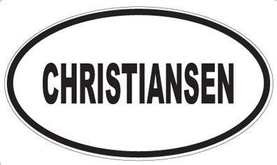 CHRISTIANSEN - Oval Magnet