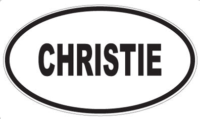 CHRISTIE - Oval Magnet