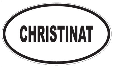 CHRISTINAT - Oval Magnet