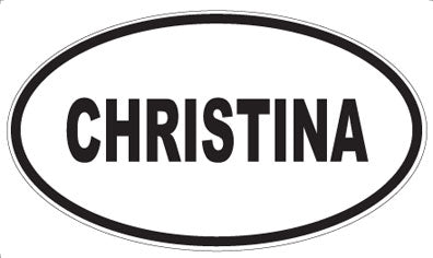 CHRISTINA - Oval Magnet