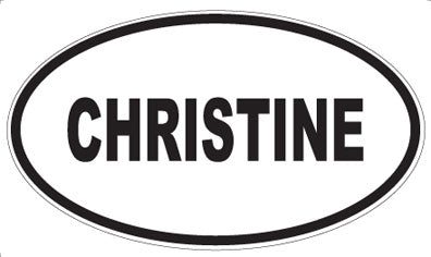 CHRISTINE - Oval Magnet