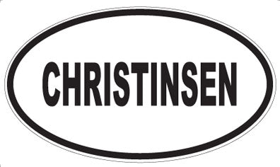 CHRISTINSEN - Oval Magnet