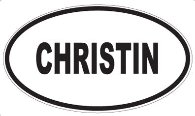 CHRISTIN - Oval Magnet