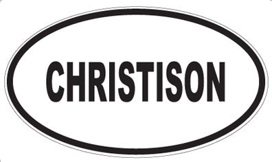CHRISTISON - Oval Magnet