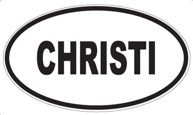 CHRISTI - Oval Magnet