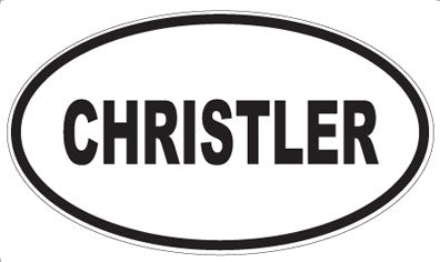 CHRISTLER - Oval Magnet
