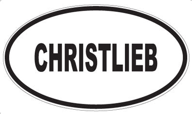 CHRISTLIEB - Oval Magnet
