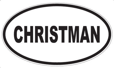CHRISTMAN - Oval Magnet