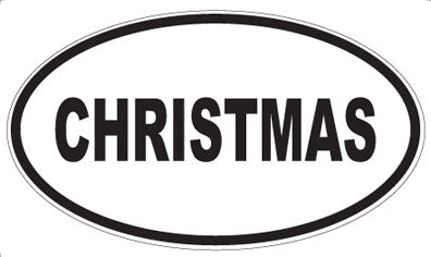 CHRISTMAS - Oval Magnet