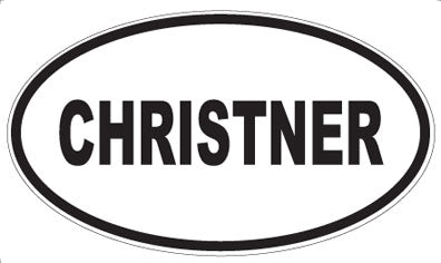 CHRISTNER - Oval Magnet