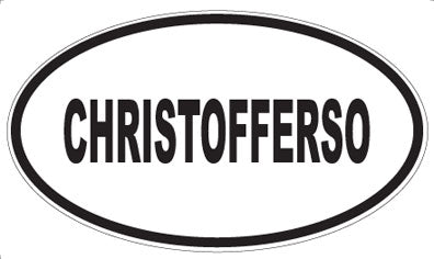 CHRISTOFFERSO - Oval Magnet