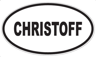 CHRISTOFF - Oval Magnet