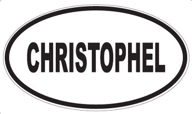 CHRISTOPHEL - Oval Magnet