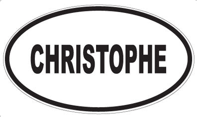 CHRISTOPHE - Oval Magnet