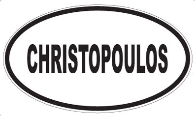 CHRISTOPOULOS - Oval Magnet
